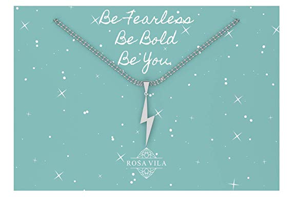 Lightning Bolt Necklace-Rosa Vila Boutique