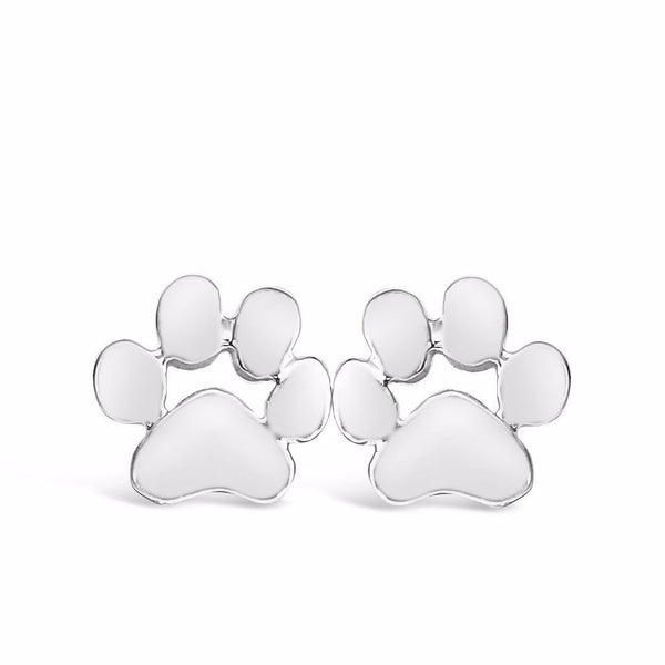 Dog Paw Print Stud Earrings for all Dog Lovers-Rosa Vila Boutique