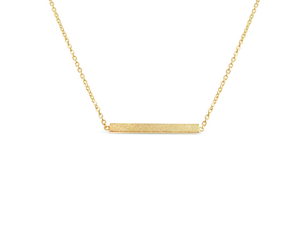 Gold Minimalist Bar Necklace-Rosa Vila Boutique