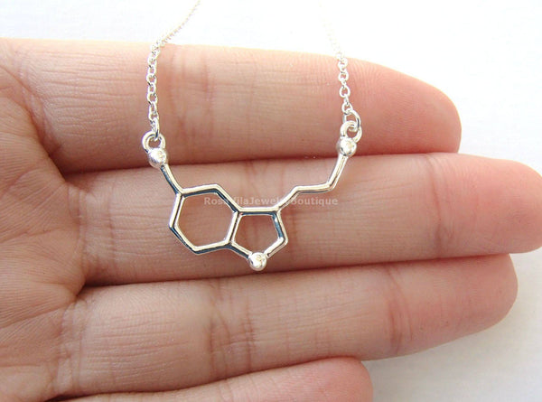 Happiness Serotonin Molecule Necklace-Rosa Vila Boutique