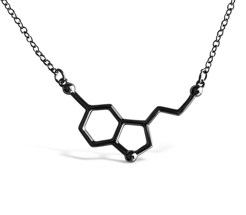 Serotonin Molecule Necklace for Science Lovers - Happiness Molecule Necklace-Rosa Vila Boutique